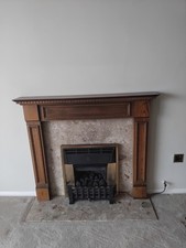 Cannon Gas Fire ( Live Fire) With Surround And Marble Included