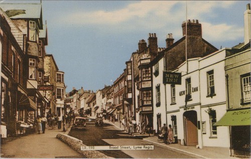 Dorset postcard broad street - postcard:,