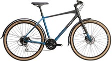 Raleigh Strada City Crossbar Hybrid Bike - Black/Blue - Medium 18'' (Marks) B+
