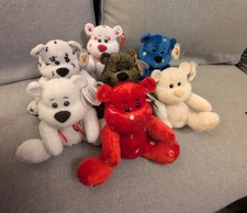 Chubbley Collectible Plush Teddy Bears With Tags Bundle (7)