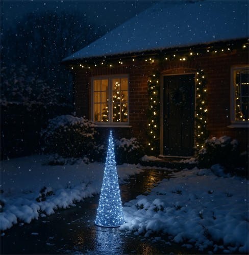 Silver cone led - led, light