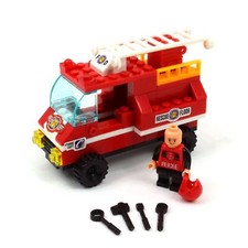 Fire engine truck building - truck,
