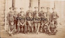 WW1 Royal Fusiliers Officers & NCO's Real Photo Postcard