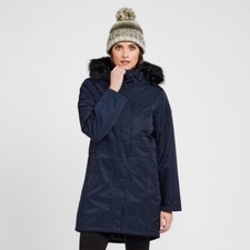 Regatta Womens Insulated Waterproof Parka Jacket Ladies Navy Blue Coat RRP 120