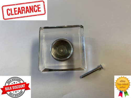 Packs square glass knob - packs,