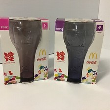 London 2012 Olympic Games Glasses x 2 Gymnastics and Cycling McDonalds