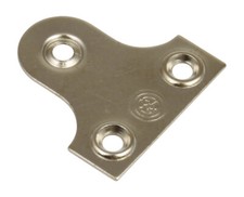 Mirror plate 38x38mm Nickel plated (pack of 10) 291.066.01