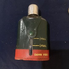 Vintage leather-wrapped glass