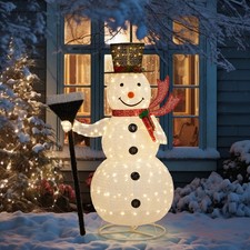 5FT Lighted Pop-Up Snowman