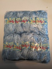 500G SIRDAR FUNKY FUR – 514 BLUEBELL ice blue – WOOL YARN 4mm DK – EYELASH