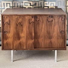 Vintage 70s Rosewood Cabinet by KAI KRISTIANSEN for FMDenmark + Added Metal Legs