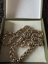 9ct gold heavy - gold, necklace