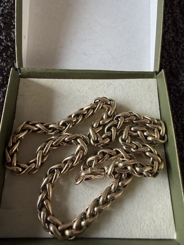9ct gold heavy necklace - heavy,