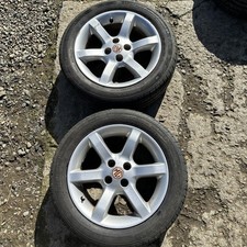 2002-2010 MK1 MG TF pair of front wheels, 15" + 185/55 R15 TYRE 
