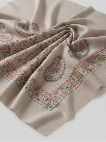 Kashmiri embroidered pashmina - embroidered,