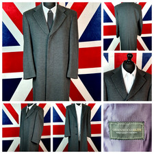 Crombie Style Overcoat Grey