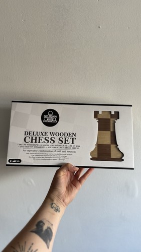 Wooden chess set deluxe - chess,