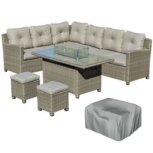 Piece rattan corner sofa - piece,