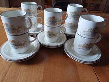 10 Coffee/Tea cups and Saucers