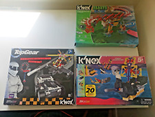 3 x K'nex Near Complete Sets. Beasts Alive / Pirate Adventure / Top Gear
