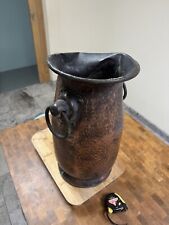 Antique Copper Milk Jug urn vessel Spitoon 50cm 8kg 24cm Base  hammered damaged 