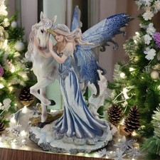 Comfort Fairy and Unicorn Ornament Figurine Statue Sculpture Magical Home Decor
