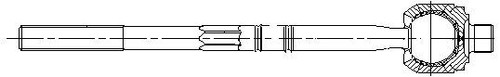 Inner track tie rod - inner, fits
