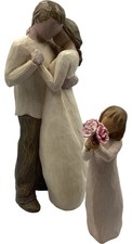 Willow Tree Figurines Promise & Thank You Couple Child Susan Lordi Demdaco PPWH