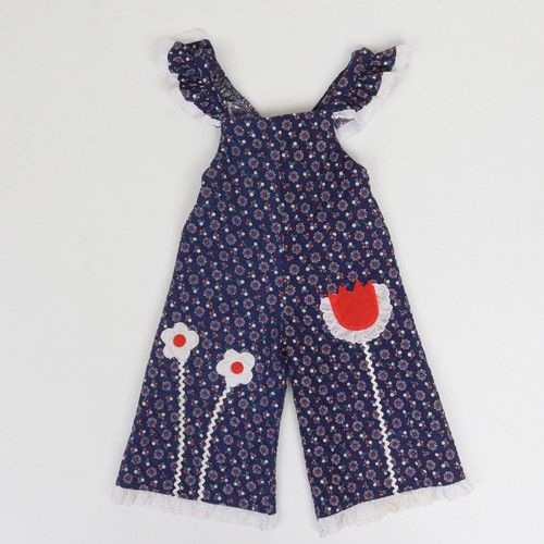 Vintage 1970s quilted - quilted, jumpsuit