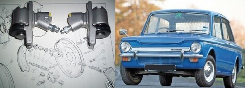 Hillman imp rear brake - (x2),
