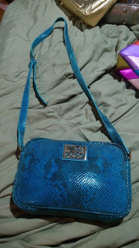 Stunning biba blue leather - blue,