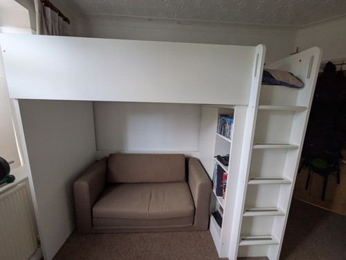 White ikea bunk - white,