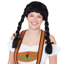 Adult black fraulein pigtail - fraulein,