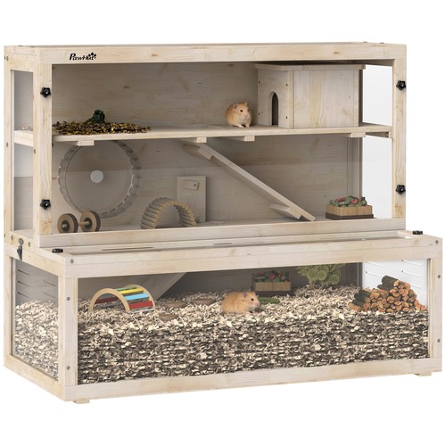 Pawhut tier wooden hamster - 3,