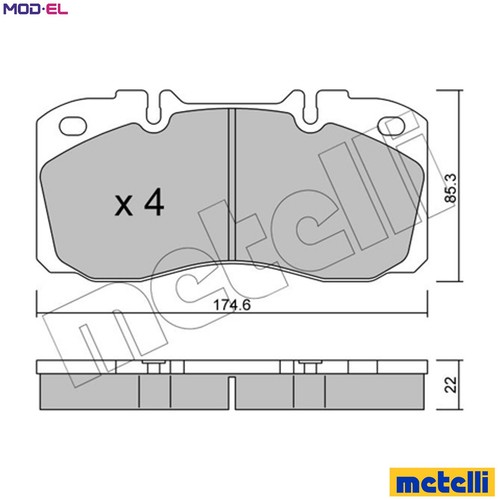 Brake pad set disc - brake,