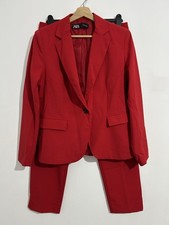 Zara Red Co-ord Two Piece Suit