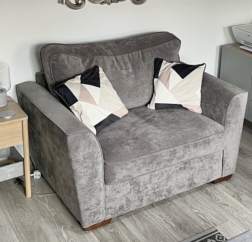 Kingston cuddle chair grey - chair,
