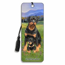 3D Bookmark Rottweiler Dog