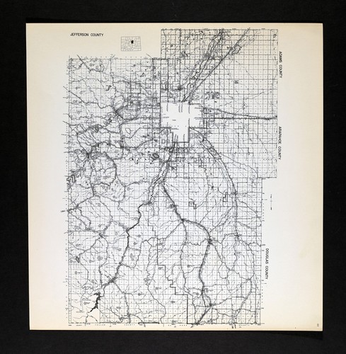 1942 colorado map denver - map,
