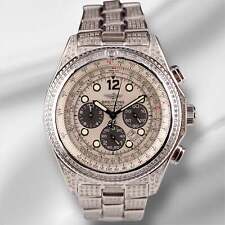 Breitling Professional 44mm Silver Dial 5ct Iced Out Diamond Mens Watch A42362