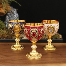 Metal Wine Glasses Embossed