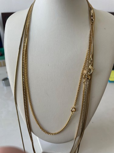 Mixed costume jewellery gold