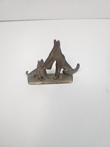 Art deco style - bronze, dog
