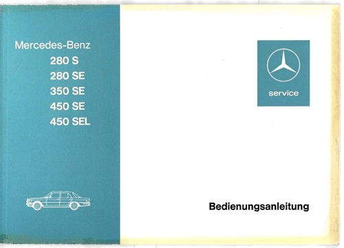 Mercedes 116 manual 1973 - w,