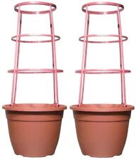 2 x Plastic Trellis Planters Plant Pots Climbing Plants Support Pea Bean Tomato
