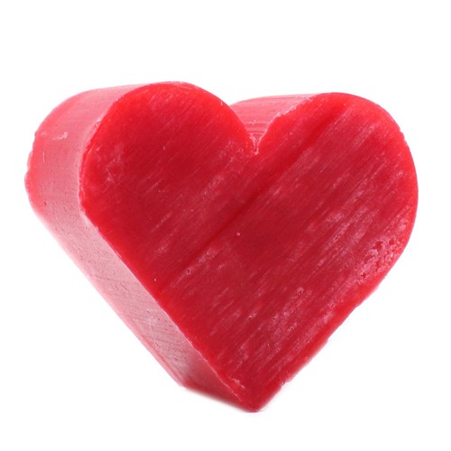 Heart guest soap - -, raspberry