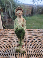 1930's Chalkware Whistling Boy Figurine