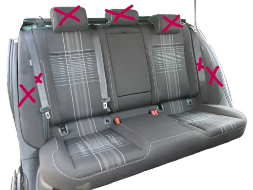 Golf rear seats - vw,