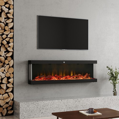 Panoramic electric fireplace - panoramic,