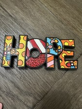 ROMERO BRITTO HOPE Art Deco Giftcraft 2011 Flowers  Figurine Sculpture